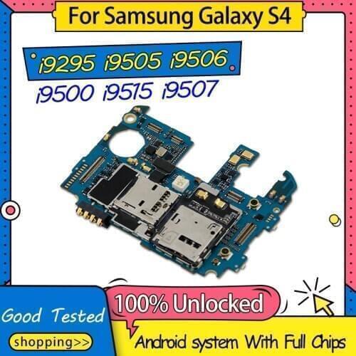 100% Unlocked Mainboard Logic Board For Samsung Galaxy S4 Motherboard i9295 i9505 i9506 i9500 i9515 i9507 With Android System