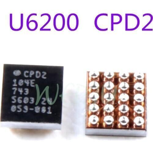 2pcs/lot New Original U6200 CPD2 USB-PD charger charging Chip IC For iphone 8 8p x XS XS-MAX XR