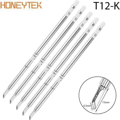 5 pcs Electronic Tools Soldering Iron T12-K 220v 70W 5C Soldering Iron Tips T12 Soldering Tip Solder Tip Station T12-KU