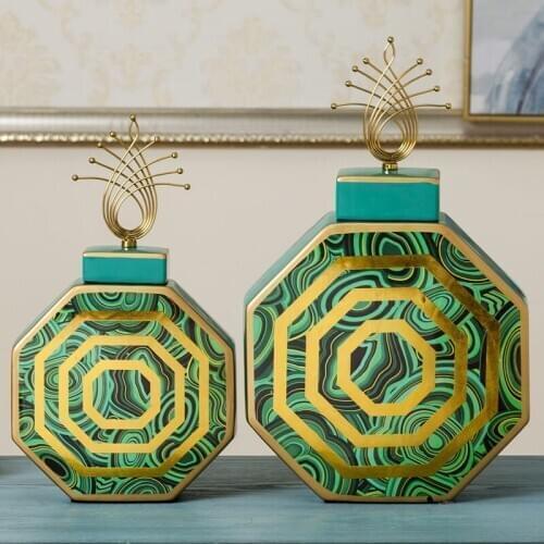 Antique ceramic chinese ginger jar vase hotel decorate