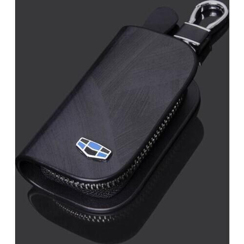 Car key case leather key cover car key wallet For Geely Atlas Boyue NL3 Emgrand X7 EmgrarandX7 EX7 GT GC9 Borui Coolray Style