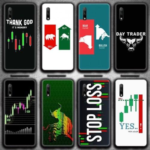 Trade Investment Forex Stock market Phone Case for Huawei Honor 30 20 10 9 8 8x 8c v30 Lite view 7A pro