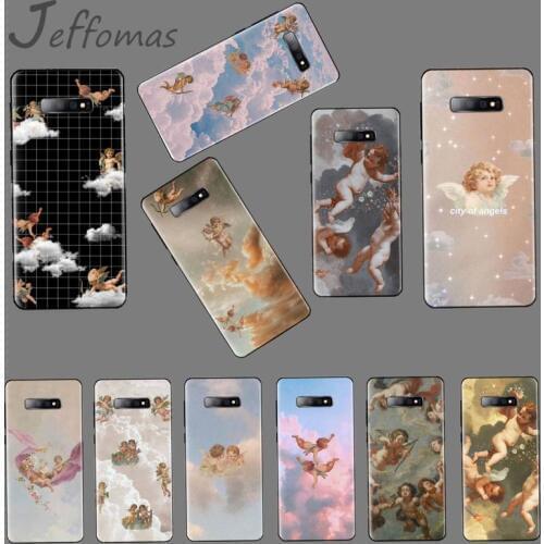 Art Renaissance angels retro Printing Phone Case cover Shell For Samsung S6 S7 edge S8 S9 S10 e plus A10 A50 A70 note8 J7 2017