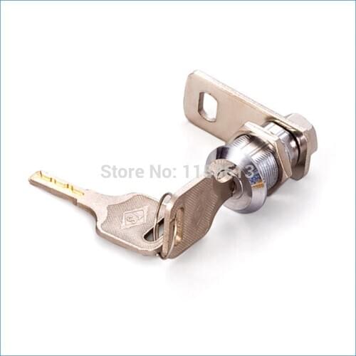 10 pieces 22mm high security anti-drill keyed differently cylinder cabinet cam lock