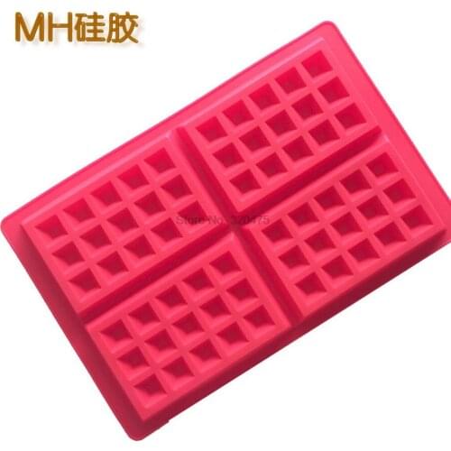 By dhl 100pcs practical Waffle Makers for Kids Silicone Cake Mould Waffle Mould Silicone Nonstick Silicone Baking Mold Set