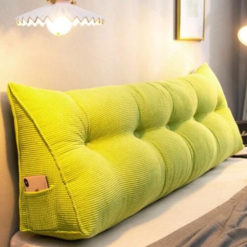 Home Soft Large Pillow Back Cushion Long Elastic Backrest Multifunction Luxury Decor For Bedside Seat Bed Sofa Tatami