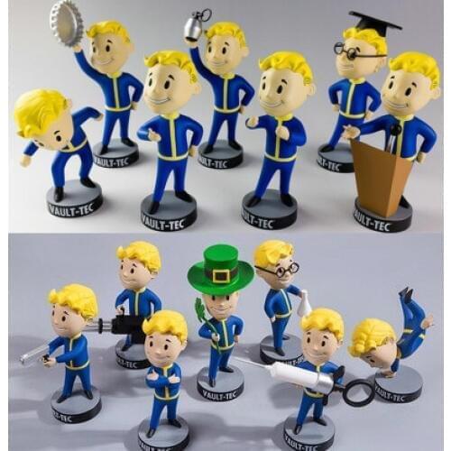 13cm Gaming Heads Fallout VaultBoy series 1&2 action figure collectible model toys for boys girls brinquedos
