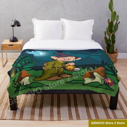 Dopey Lantern Throw Blanket Soft Flannel Sherpa Sherpa Summer Covering Blanket Throw for adult Children Kids on Bed Sofa Couch
