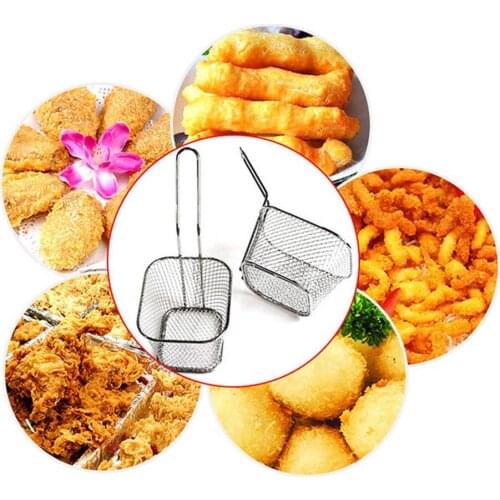 Stainless Steel Kitchen Chef Basket Mini Fry Baskets Fryer Cooking French Fries Basket kitchen Cooking Tools