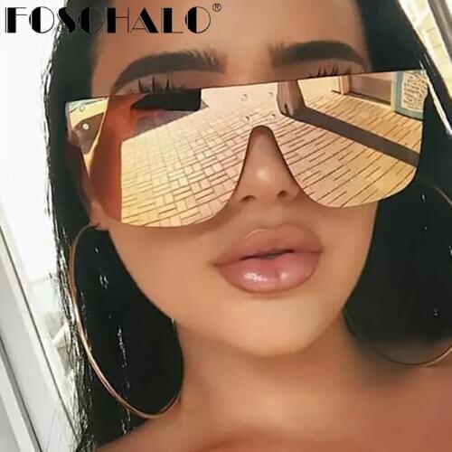 Rimless Square Sunglasses Women Men Oversize Goggle Sunglasses Men 2020 Retro Brand Designer Rectangle Eyewear Shades Oculos