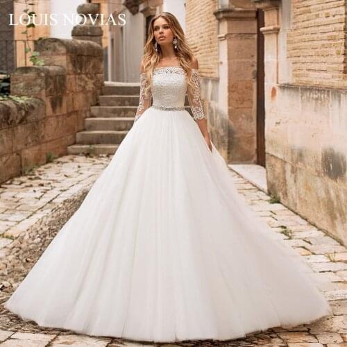 Louis Novias Light Wedding Dress For Wedding Party Louis Novias Vintage Wedding Dress Strapless Watteau Trainr Zippe Appliques