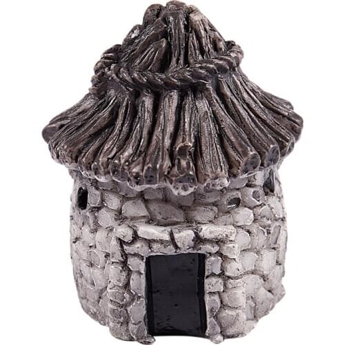 Mini DIY dollhouse miniatures cottage terrarium fairy garden gnome moss resin decorations for home and garden