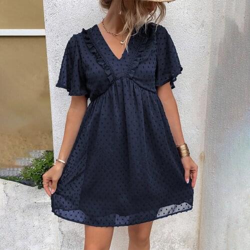 Синие летние платья MUQGEW China At AliExpress