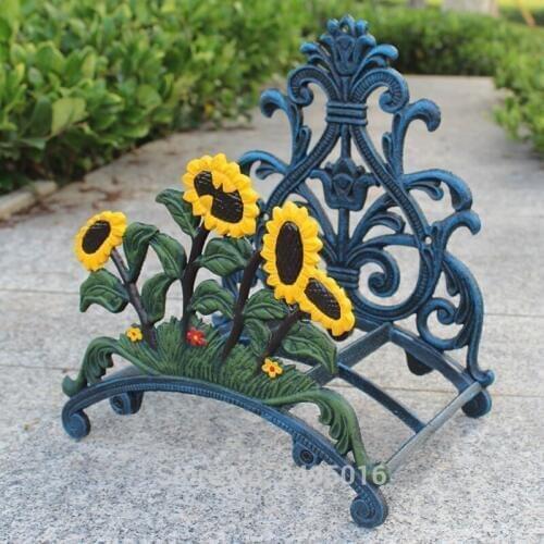 Cast Iron Water Hose Holder Wall Mounted flower Hose Hanger duck hose Storage Metal Home Garden Yard Country Rural Decoration