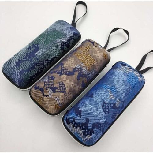 New Retro Sunglasses Case Handmade lLeather Soft Eyewear Storage Box Flannel Cassette Women Men Glasses Case