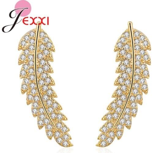 New Vintage Leaves Earrings for Women Girls Beautiful Tree Leave Earrings 925 Sterling Silver Earrings Wholesale