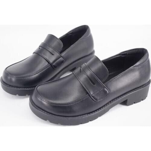 Uniform Shoes Uwabaki Japanese JK Round Toe Women Girls School Students Lolita Black Brown Cosplay Shoes G7