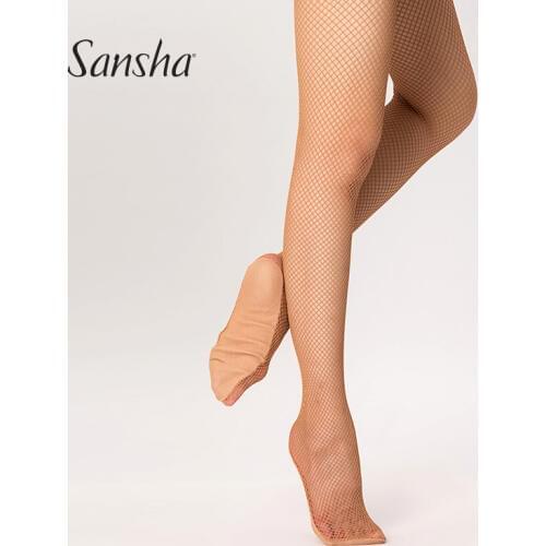 Sansha Professional Latin Dance Socks High Quality Sexy Fishnet Socks For Adult Women T98