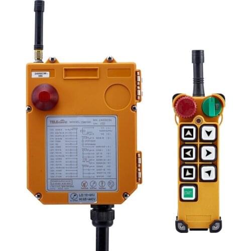 Industrial remote control F24-6S Radio wireless control 6 single speed button Wide Voltage range 18-440V