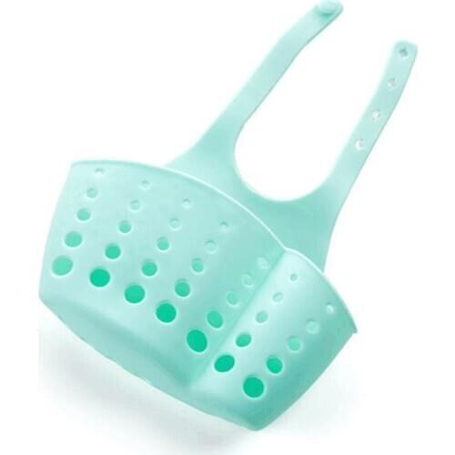 Adjustable Design Snap Sink Faucet Housing Cradle Kitchen Shelving Rack Kitchen Sponge Holder Storage Basket