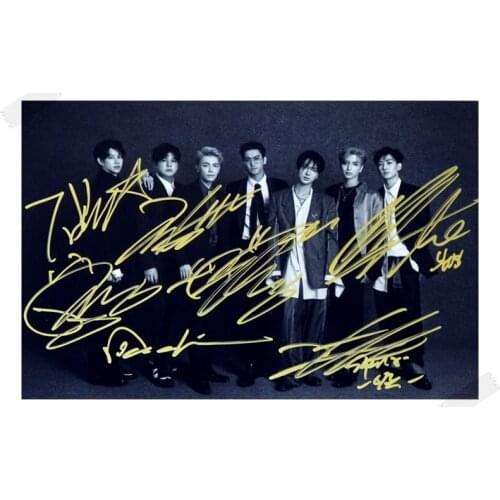 Signed S.J Super Junior autographed group photo PLAY 6 inches freeshipping 112017B