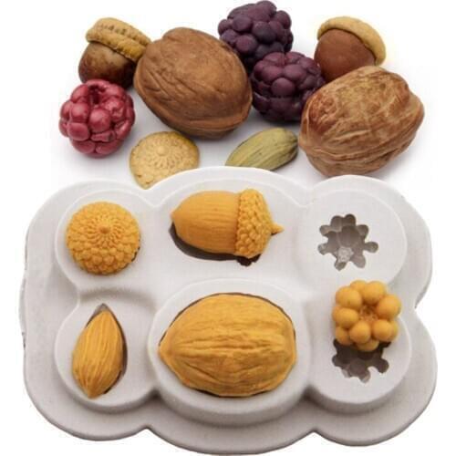 Silicone Mold Nuts Sugarcraft Cupcake Baking Mold Fondant Cake Decorating Tools