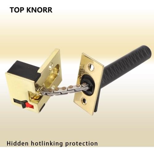 Top zinc alloy hidden security door chain lock extruding door lock anti-theft door lock family hotel protection lock hardware