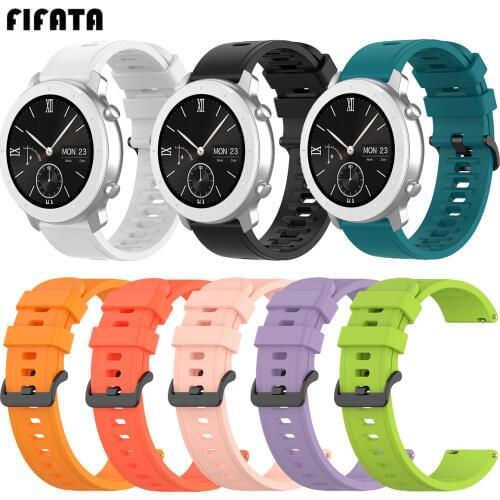 FIFATA 20MM Silicone Replacement Strap For Xiaomi Huami Amazfit GTR 42MM/GTS/Bip/Bip lite Smart Watch Replacement Accessories