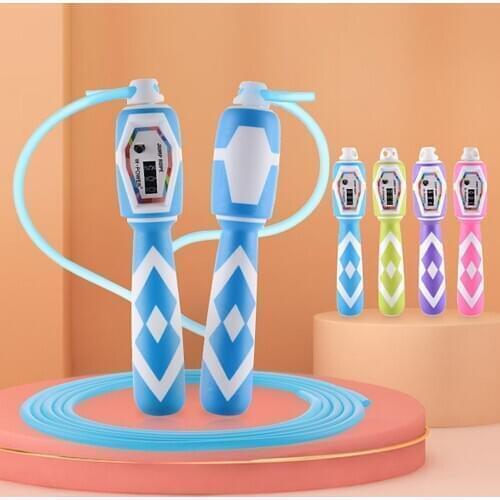 Student Examination Fitness PVC Bearing Count Adjustable Jump Skipping Rope Skip Workout Training With Carrying Bag Spare Cable