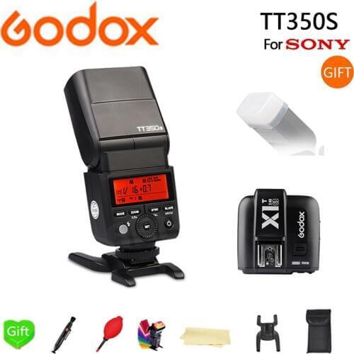 Godox Flash TT350 TT350S GN36 HSS TTL Camera Flash Speedlite for Sony A7 A6000 A6500 Cameras + X1T-S Trigger Transmitter