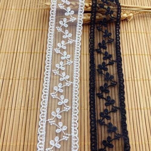High Quality Flower Cotton Embroidered Lace Sewing Furnishing Garment Accessories DIY Handmade Craft Materials