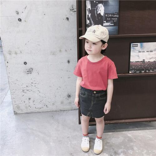 2 3 4 5 6 7 Y Baby Girl Skirt Fashion Elastic Waist Skinny Skirts Toddler Kids Birthday Party Pencil Skirts for Girls Casual New