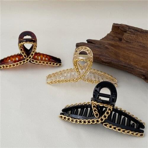 New Fashion Women Hair Claws Hair Crab Clamp Hairgrip Matte Metal Hair Clip Claw Hairdressing Tool Hair Accessories For Women