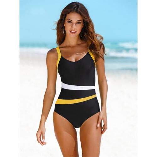 Women Striped Swimsuit 2021 One Piece Backless Swimwear Sexy Slimming Beach Wear Summer Vintage Bathing Suits S~XXL