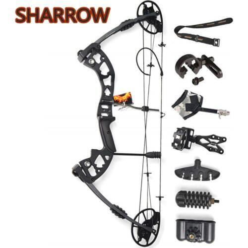 1Set 30-70lbs Compound Bow Kit Adjustable Adult Archery Equipment Right Hand Hunting Bow For Outdoor Archery Hunting Shooting