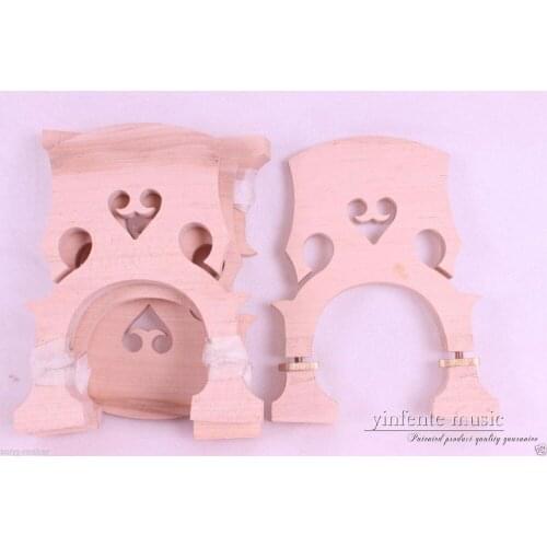 2 pcs upright Double Bass Separate Bridge maple bass parts Metal Screws 3/4