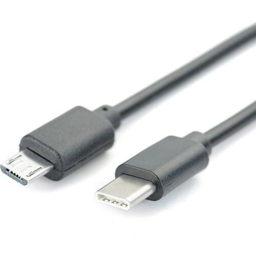 30cm Type C Male to Micro USB Male Sync Charge OTG Charge USB-C Cable Cord Adapter High Quality
