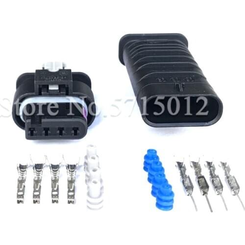 4 Hole 1-1718656-1 1718657-1 Waterproof Car Cable Connector Sensor Plug For Benz Hirschmann