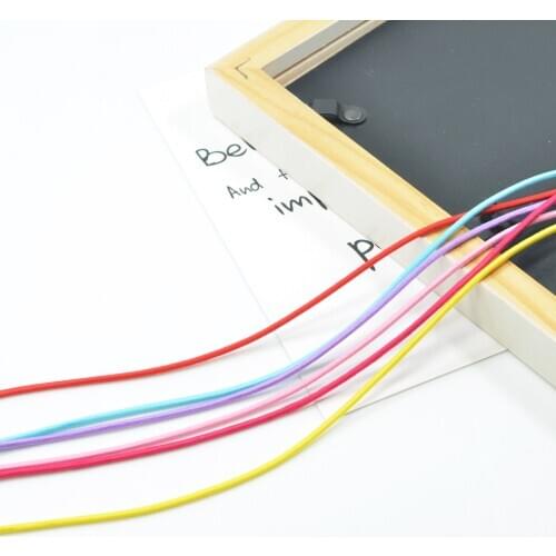 6 Pcs Multi Color Braid Strand Braided Thread For Hair Ponytail Bracelet Anklet with Thick Rubber 100cm