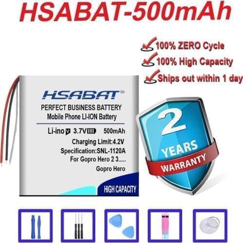 Top Brand 100% New 500mAh Battery for GoPro ARMTE-001, Hero 3, Hero 3+, Hero 4, HERO3, HERO4, Wi-Fi Remote, ARMTE-002 in stock