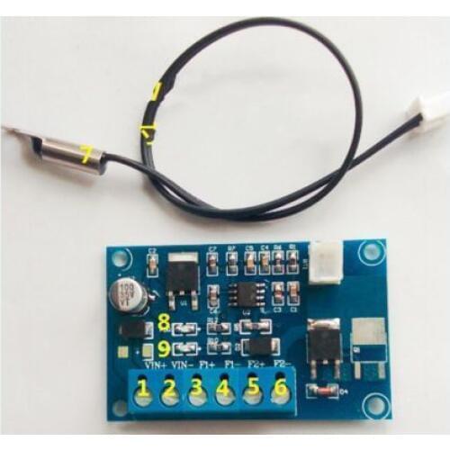 DC 12V 24V 2A Automatic PWM PC CPU Fan Temperature Control Speed Controller