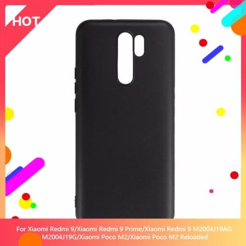 Redmi 9 Case Matte Soft Silicone TPU Back Cover For Xiaomi Redmi 9 Prime Redmi 9 M2004J19AG M2004J19G Poco M2 Phone Case