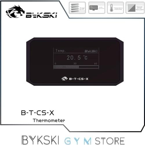 Bykski Digital OLED Display Thermometer POM, Computer Water Cooling Temperature Real-Time Monitor System, B-T-CS-X