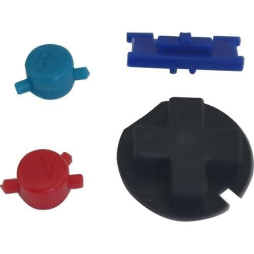 Colorful Power ON OFF Buttons Keypads replacement for Gameboy Color GBC Colorful Buttons for GBC D Pads A B Buttons