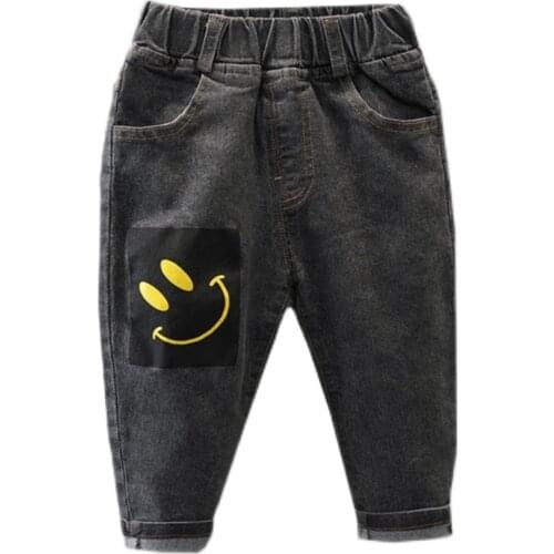 New Kids Jeans Spring Autumn Baby Girls Boys Child Jeans Pants Enfant Stretchy Denim Trousers Toddler Clothing 2-7T