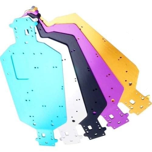 HSP 04001 Metal Aluminum Chassis Upgrade Parts For 1/10 RC Buggy XSTR Monster Truck BRONTOSAURUS 94111 Redcat Volcano EPX