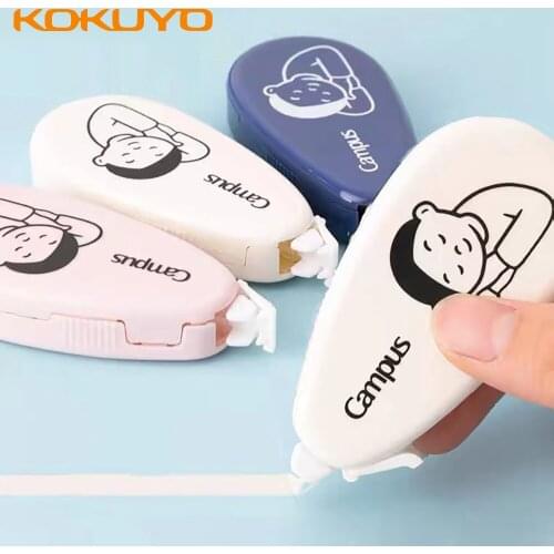 3Pcs Japan KOKUYO Campus Correction Tape Is Not Easy To Break The Original Paper Color Can Be Replaced With A Core For Students