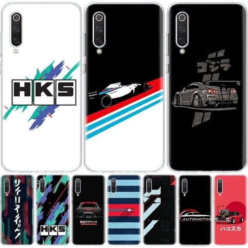 HKS Japan Cool Phone Case For Xiaomi Redmi Note 10 9S 9C 9 8T 8 7 6 Pro 5A 5 9A 8A 7A 6A S2 K20 K30 Coque