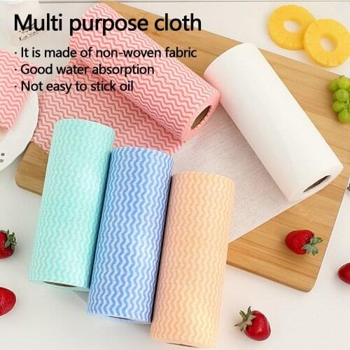 Kitchen Disposable Dishwashing Towel Wet Wash Towel Kitchen Cleaning Dishcloth Thickened Absorbent Non Woven Dishcloth No Wash