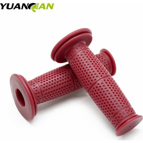 Motorcycle 7/8" Vintage Rubber Handlebar Hand Grip for Suzuki TL1000R SV1000 S GSX1250F GSXR600 GSXR1000 GSXR750 GZ250 GSX-R750